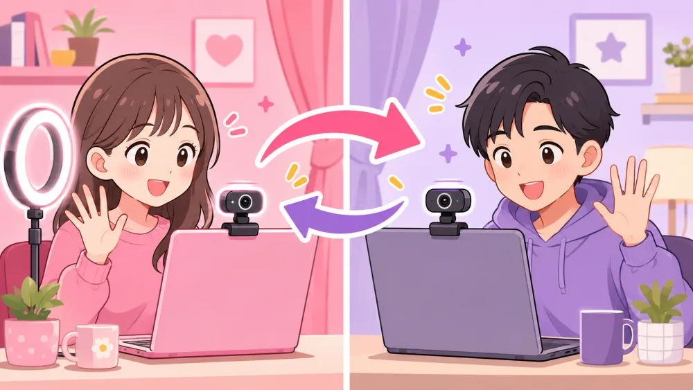 双方向チャットのイメージ